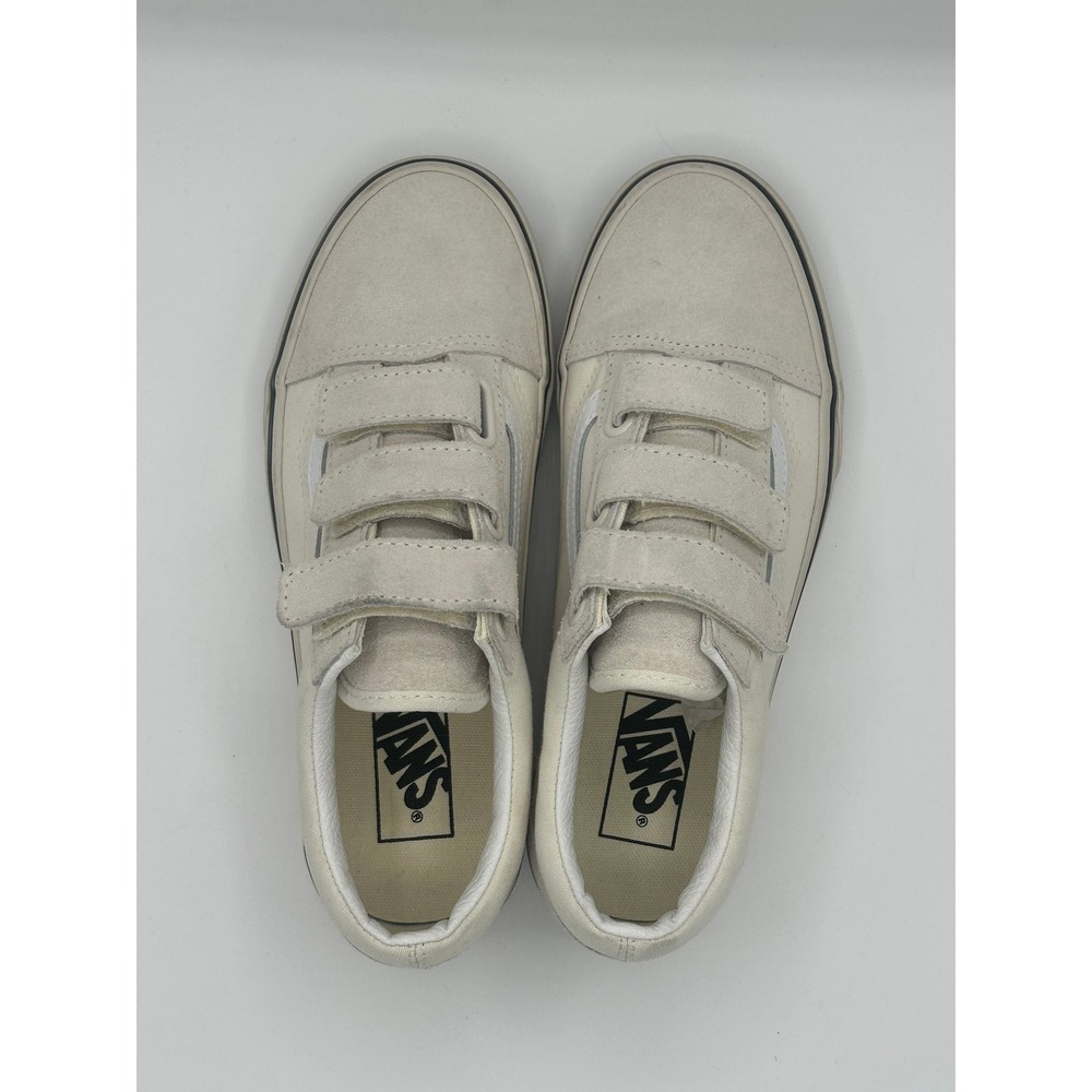 Vans Old Skool V Marshmallow Turtledove Suede Canvas Shoes Womens 7.5 Mens 6 - Picture 9 of 10